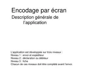 encodage par cran