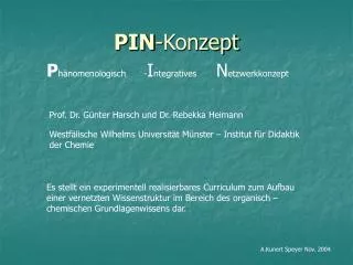 pin konzept