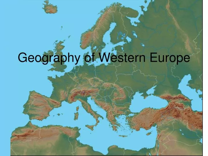 geography of western europe