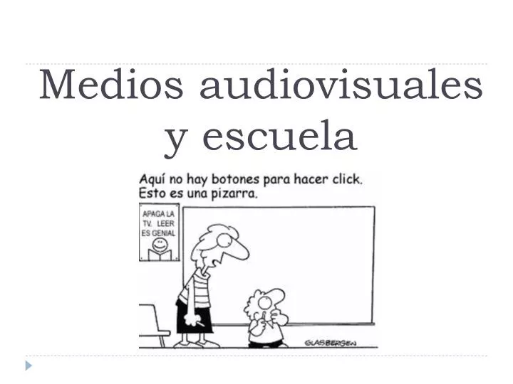 medios audiovisuales y escuela
