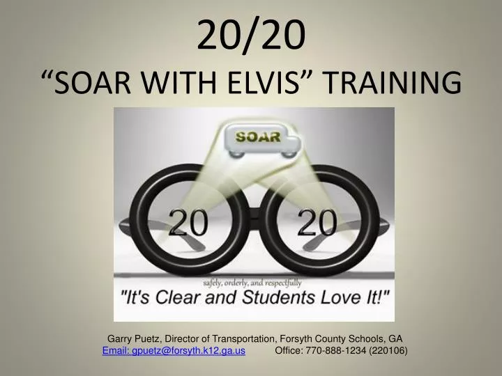 20 20 soar with elvis training