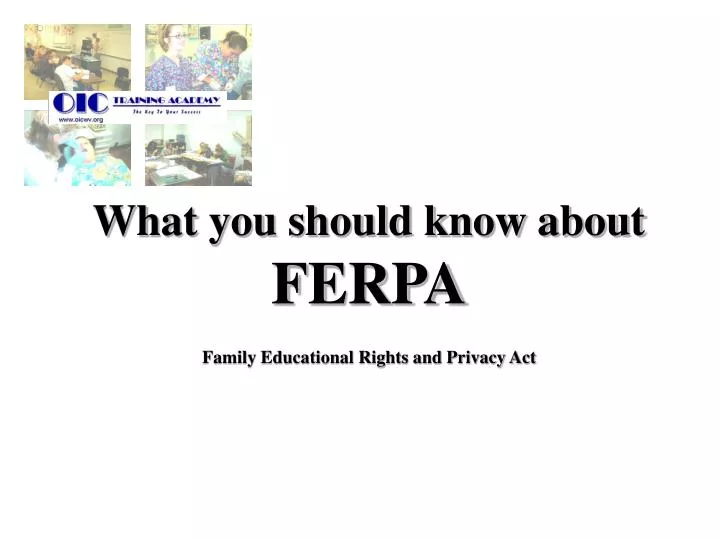 what you should know about ferpa