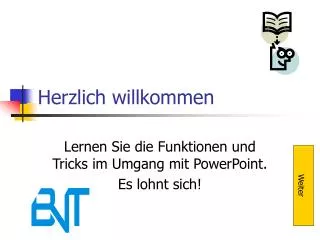 herzlich willkommen
