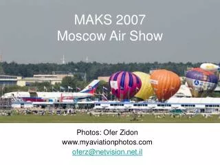 MAKS 2007 Moscow Air Show