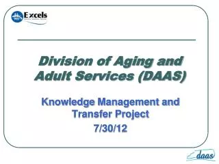 Division of Aging and Adult Services (DAAS)