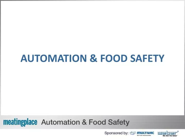 automation food safety