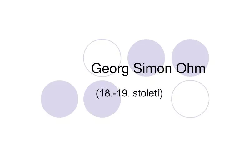 georg simon ohm