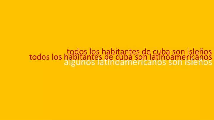 todos los habitantes de cuba son isle os todos los habitantes de cuba son latinoamericanos