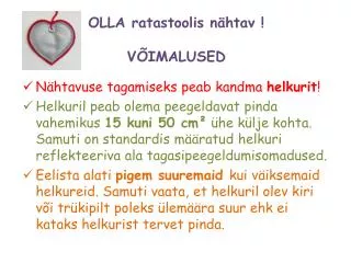 olla ratastoolis n htav v imalused