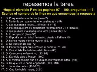 repasemos la tarea