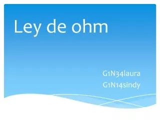 ley de ohm