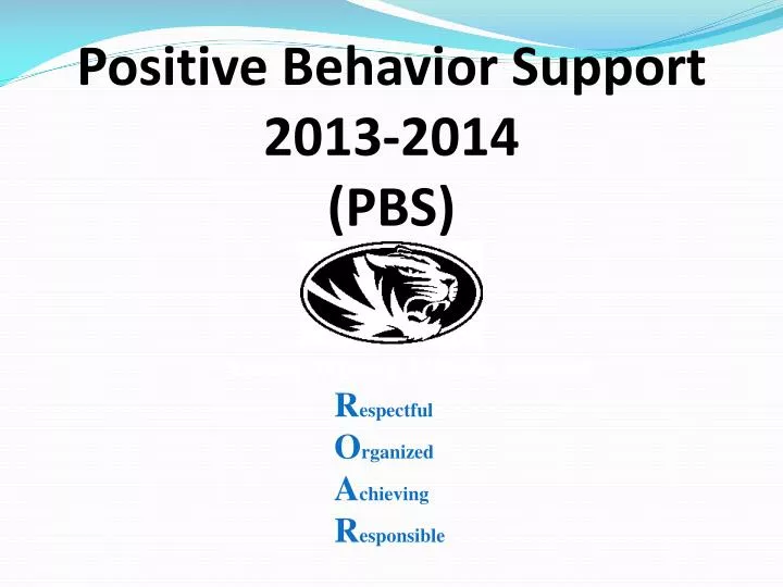 positive behavior support 2013 2014 pbs