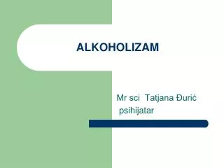 alkoholizam