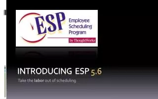 Introducing ESP 5.6