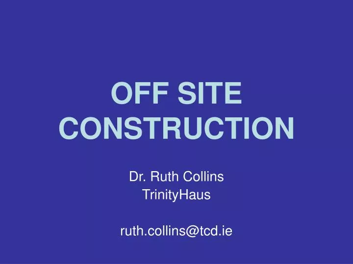 off site construction