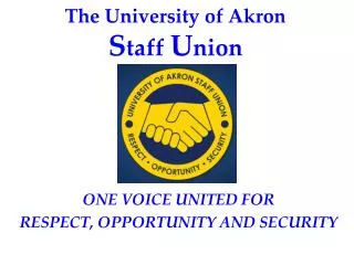 The University of Akron S taff U nion