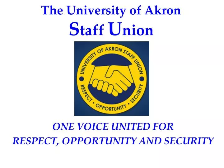 the university of akron s taff u nion
