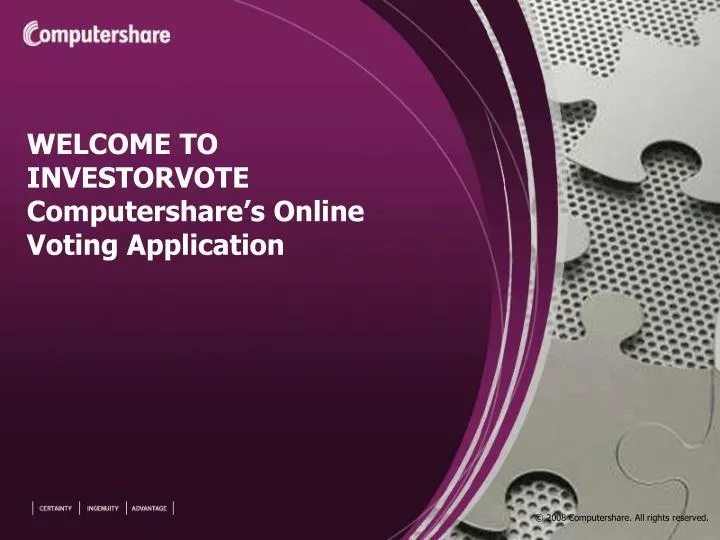 welcome to investorvote computershare s online voting application