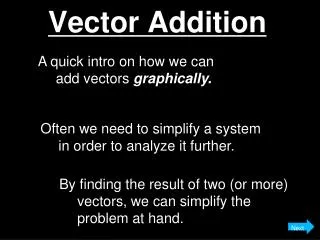 Vector Addition