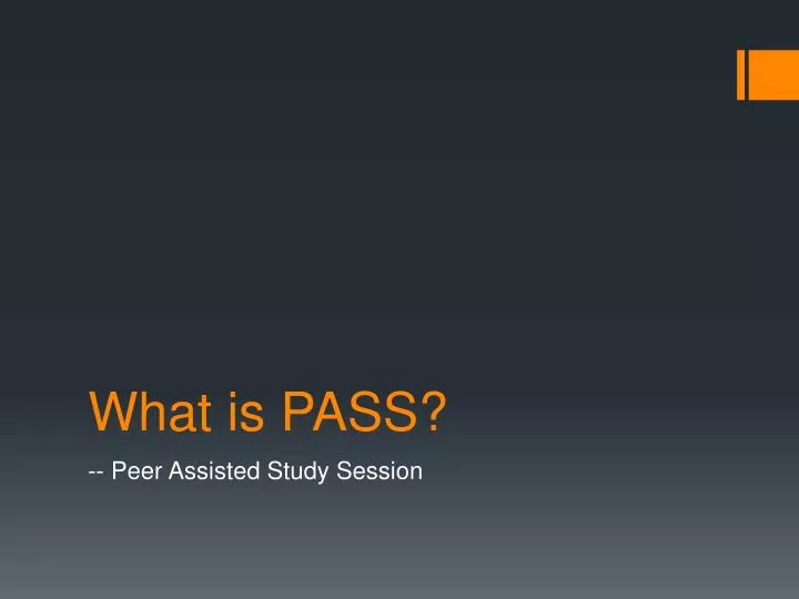 what is pass
