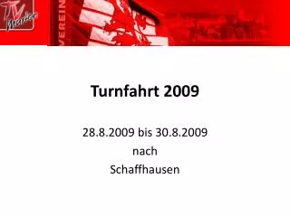 turnfahrt 2009