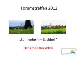 forumstreffen 2012