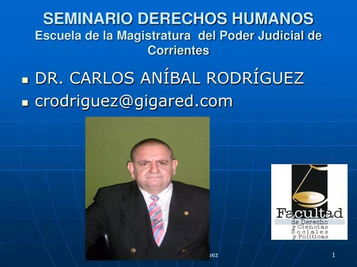 seminario derechos humanos escuela de la magistratura del poder judicial de corrientes