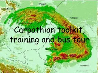 Carpathian toolkit, training and bus tour