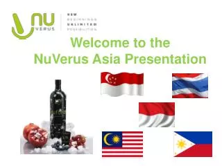 Welcome to the NuVerus Asia Presentation