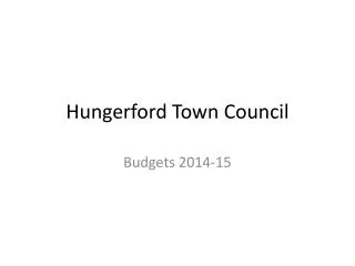 Hungerford Town Council
