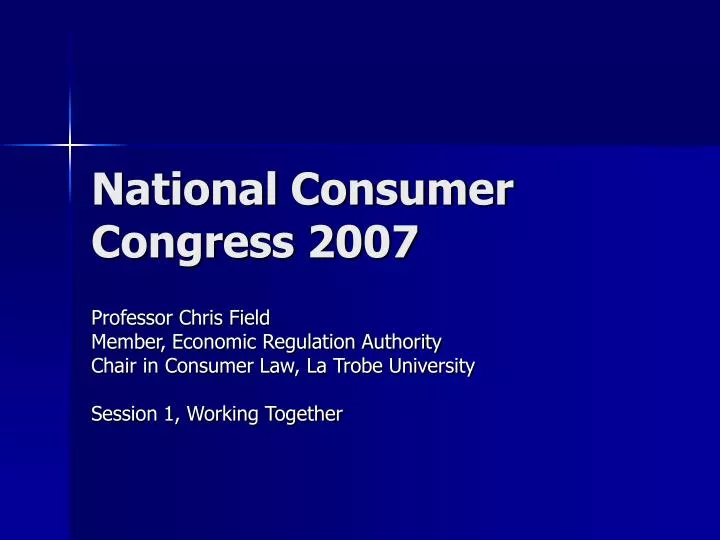 national consumer congress 2007