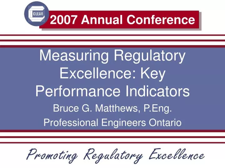 measuring regulatory excellence key performance indicators
