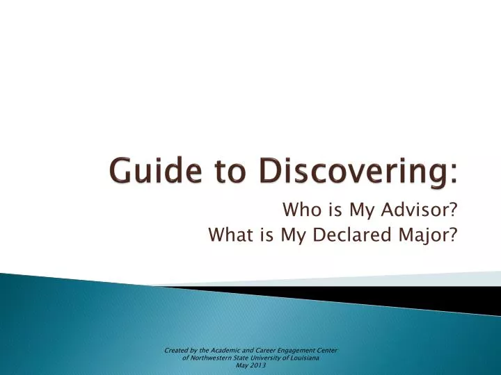 guide to discovering