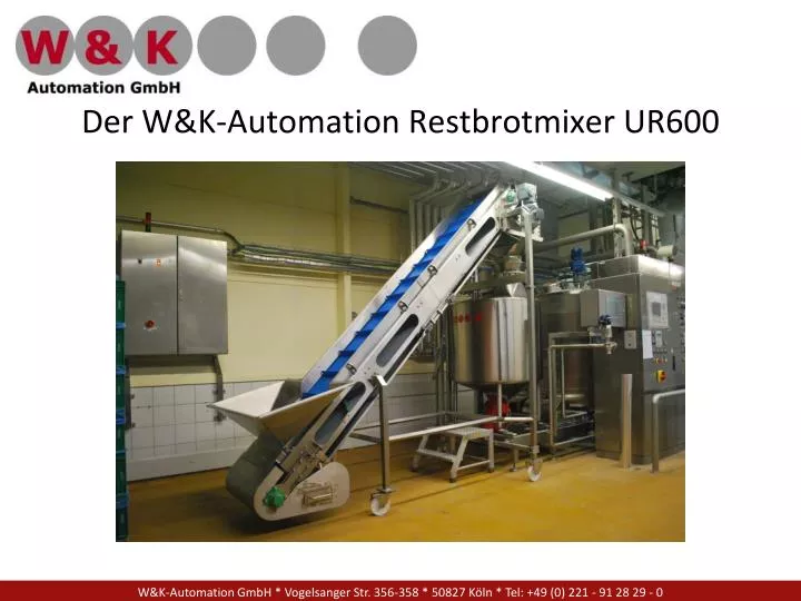 der w k automation restbrotmixer ur600