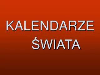 kalendarze wiata
