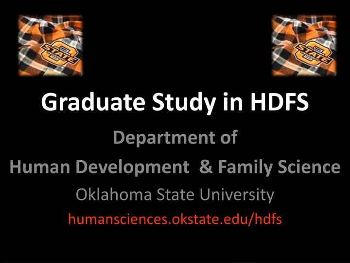graduate study in hdfs