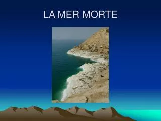la mer morte