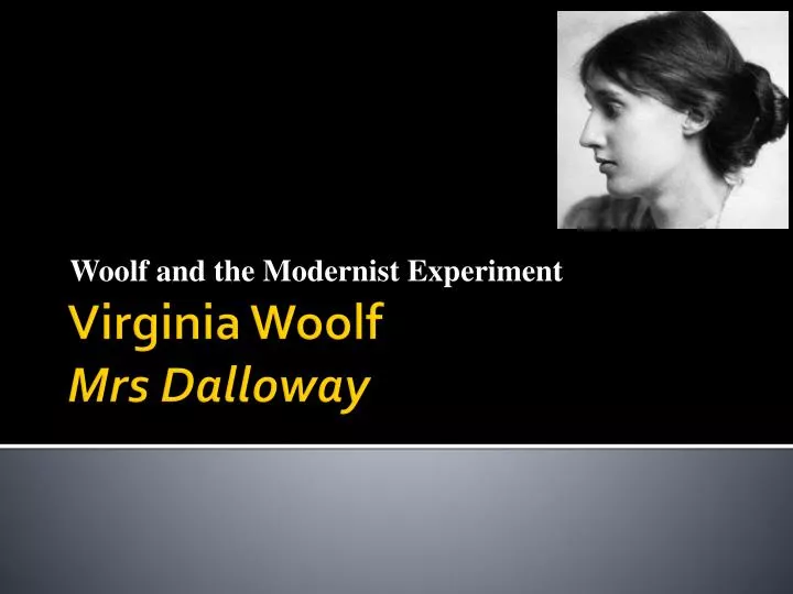 woolf and the modernist experiment