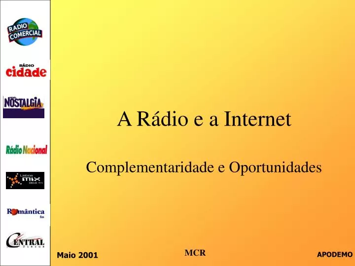 a r dio e a internet complementaridade e oportunidades