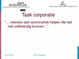 taak corporatie