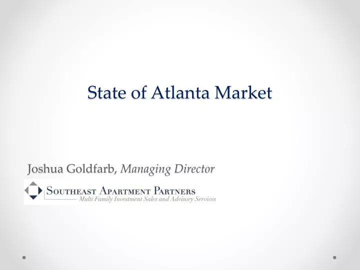 state of atlanta market