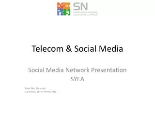 Telecom &amp; Social Media