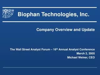 Biophan Technologies, Inc.