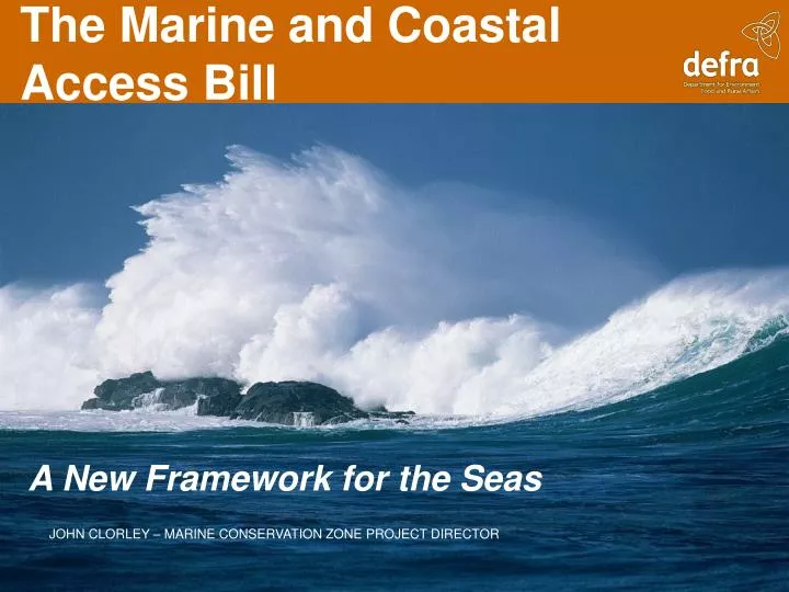 the marine and coastal access bill