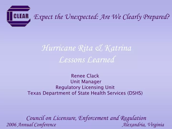 hurricane rita katrina lessons learned