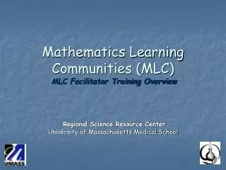 mathematics learning communities mlc mlc facilitator training overview