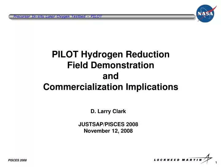 pilot hydrogen reduction field demonstration and commercialization implications