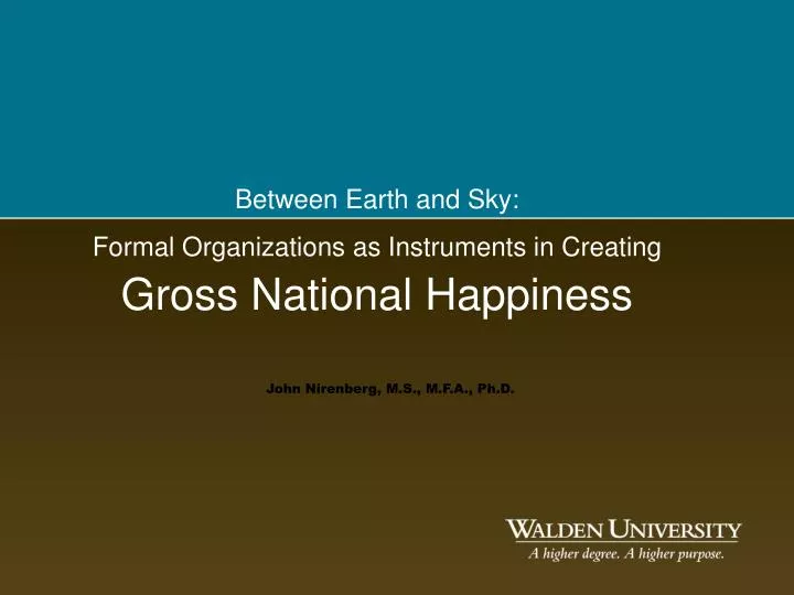 gross national happiness