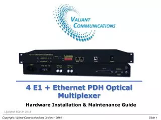 4 E1 + Ethernet PDH Optical Multiplexer