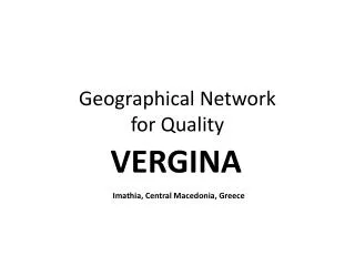 Geographical Network for Quality